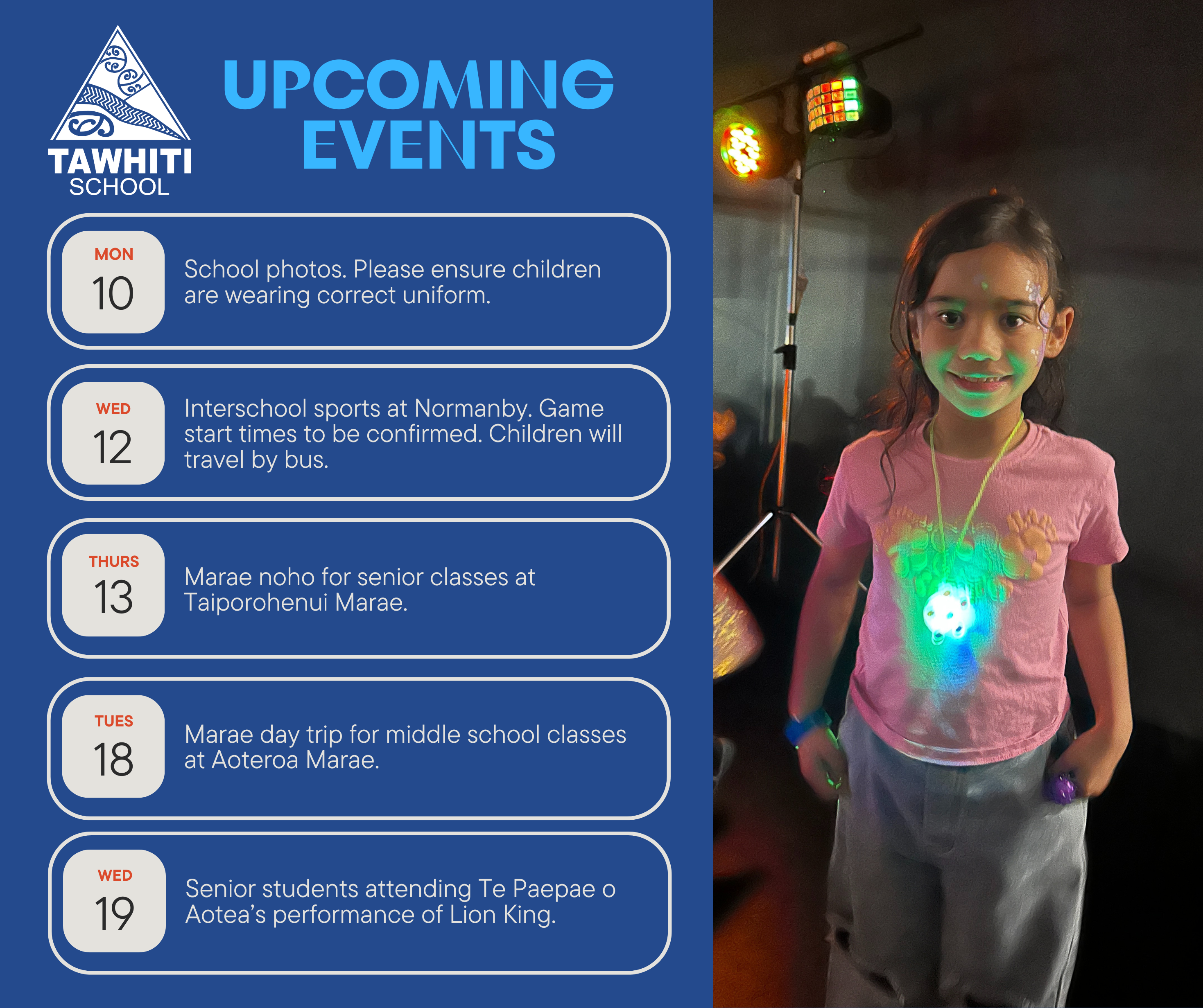 upcoming events