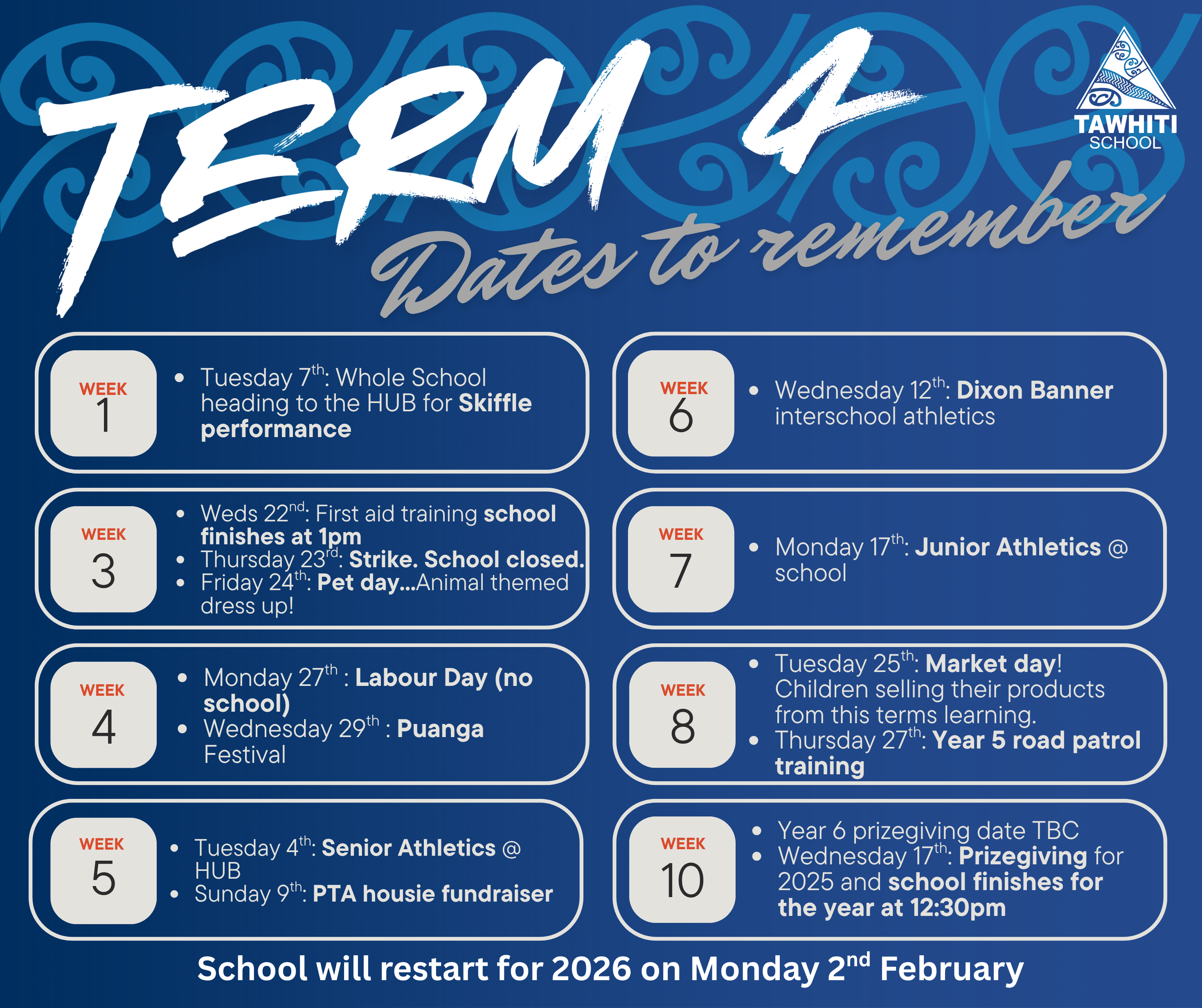 tem4 dates